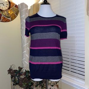 Loft Shirt Sleeve Striped Top